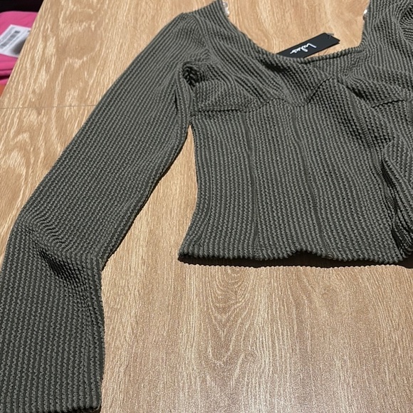 Lulus Olive Ribbed Knit Sweater - Picture 4 of 9